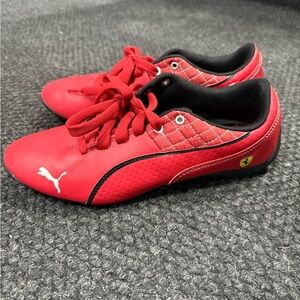 Puma Kids Red and Black Sneakers